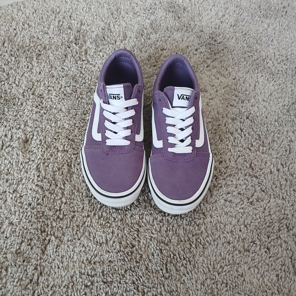 Vans Purple and White Girls Casual Shoes - Picture 11 of 11